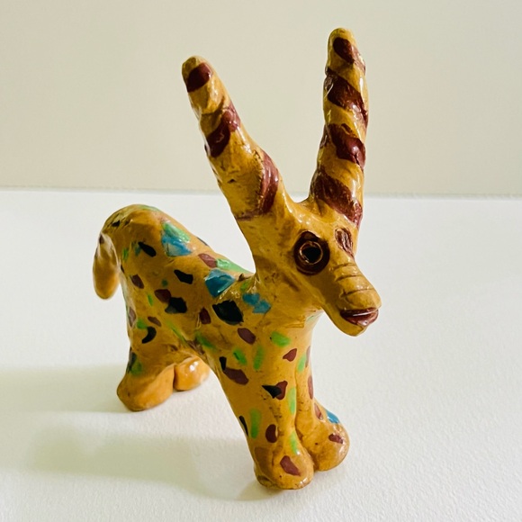 Vintage Mexican, rustic miniature figures, small clay animals, Chiapas 1960’s - Picture 3 of 12